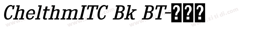ChelthmITC Bk BT字体转换